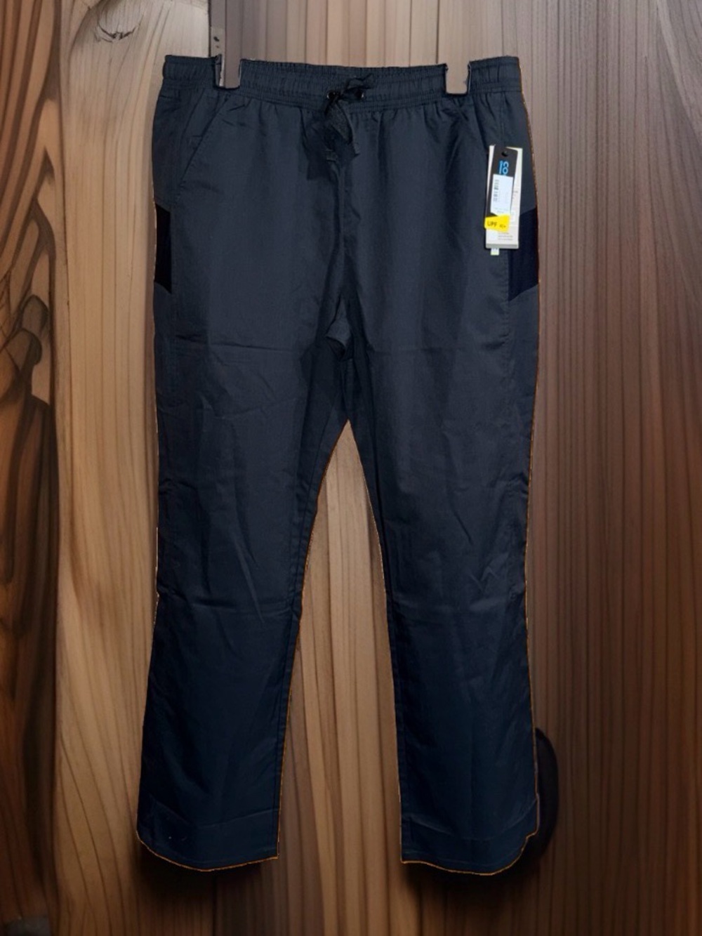 Nwt Maevn Men's Eon Active Drawstring Casual Black Uniform Pants